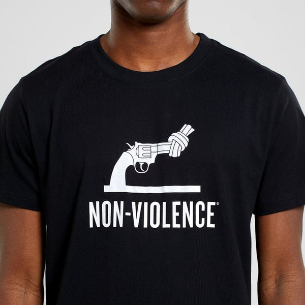 Dedicated x Non-Violence T-shirt Stockholm The Knotted Gun Black