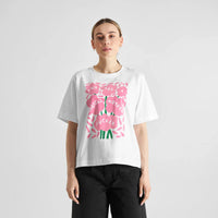 T-shirt Vadstena Magical Flowers White
