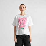 T-shirt Vadstena Magical Flowers White