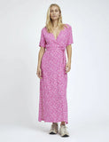 mbyM Semira dress, Adita Print Blue - duvblå - sista storleken L - 50% REA