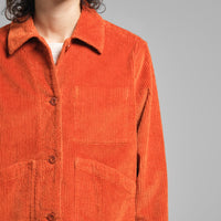 Dedicated Jacket Stiby Corduroy Cinnamon, terrakotta manchester jacka - 30% rabatt - sista storleken Small