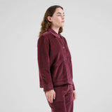 Dedicated Jacket Stiby Corduroy Fig, vinröd manchester jacka - XS, S, M, L - i lager inom kort!