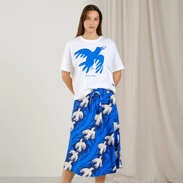 T-shirt Vadstena The Phoenix bird white