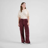 Dedicated Workwear Pants Vara Corduroy Fig, vinröda manchesterbyxor - S, M & L -  i lager inom kort!