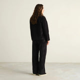 Dedicated Workwear Pants Vara Corduroy black, svarta manchesterbyxor - i lager inom kort!