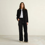 Dedicated Workwear Pants Vara Corduroy black, svarta manchesterbyxor - i lager inom kort!