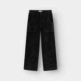 Dedicated Workwear Pants Vara Corduroy black, svarta manchesterbyxor - i lager inom kort!