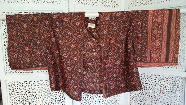 Uma kimono topp #42 - one size, passar S - L - Betty & Uma Upcycled Collection