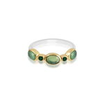 Ring With Green Onyx & Dyed Chrysoprase Chalcedony, Ring med grön onyx och Chrysoprase ChalcedonyUma Collection - 50% REA