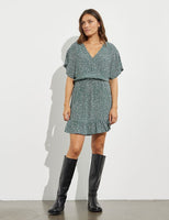 Mbym Ricali Dress in Carola Print Blue, blått mönster - NU: 300 kr REA