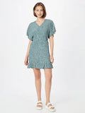 Mbym Ricali Dress in Carola Print Blue, blått mönster - NU: 300 kr REA