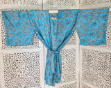 Uma lång kimonotopp #11 - one size, passar S - XL - Betty & Uma Upcycled Collection