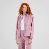 Dedicated Jacket Stiby Corduroy Pink, rosa manchester jacka