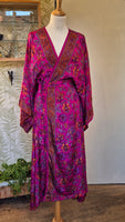 Aadhya long kimono/indian robe #3 - BETTY & UMA UPCYCLED COLLECTION  