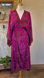 Aadhya long kimono/indian robe #3 - BETTY & UMA UPCYCLED COLLECTION  