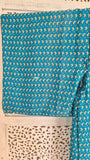Uma lång kimonotopp #9 - one size, passar S - XL - Betty & Uma Upcycled Collection - 20% rabatt - fel i tyg vänster ärm bak