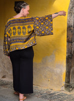 Uma kimono topp #28 - one size, passar S - XL - Betty & Uma Upcycled Collection
