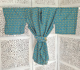 Uma lång kimonotopp #5 - one size, passar S - XL - Betty & Uma Upcycled Collection