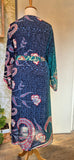 Aadhya long kimono/indian robe #14 - BETTY & UMA UPCYCLED COLLECTION - 20% rabatt pga fel i tyget