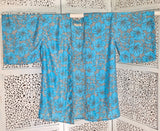 Uma lång kimonotopp #11 - one size, passar S - XL - Betty & Uma Upcycled Collection