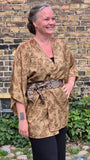 Uma lång kimonotopp #3 - one size, passar S - XL - Betty & Uma Upcycled Collection
