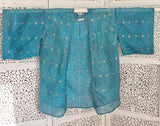 Uma lång kimonotopp #14 - one size, passar S - XL - Betty & Uma Upcycled Collection