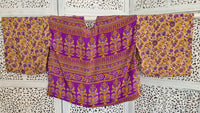 Uma kimono topp #22 - one size, passar S - XL - Betty & Uma Upcycled Collection