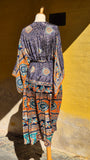 Aadhya long kimono/indian robe #12 - BETTY & UMA UPCYCLED COLLECTION
