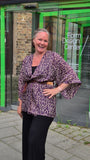Uma lång kimonotopp #4 - one size, passar S - XL - Betty & Uma Upcycled Collection