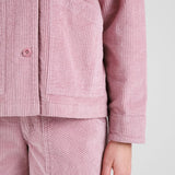 Dedicated Jacket Stiby Corduroy Pink, rosa manchester jacka