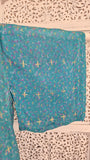 Uma lång kimonotopp #14 - one size, passar S - XL - Betty & Uma Upcycled Collection