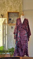 Aadhya long kimono/indian robe  #2 - BETTY & UMA UPCYCLED COLLECTION