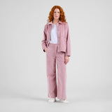 Dedicated Jacket Stiby Corduroy Pink, rosa manchester jacka
