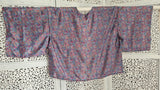 Uma kimono topp #9  - one size, passar S -XL - Betty & Uma Upcycled Collection -20% rabatt pga pyttelitet fel i tyget