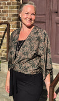 Uma kimono topp #12 - one size, passar S - XL - Betty & Uma Upcycled Collection