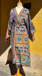 Aadhya long kimono/indian robe #12 - BETTY & UMA UPCYCLED COLLECTION