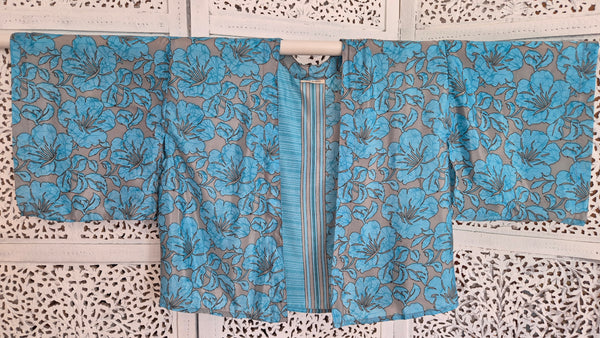 Uma kimono topp #3 - one size, passar S - XL - Betty & Uma Upcycled Collection