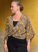 Uma kimono topp #27 - one size, passar S - XL - Betty & Uma Upcycled Collection