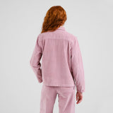 Dedicated Jacket Stiby Corduroy Pink, rosa manchester jacka
