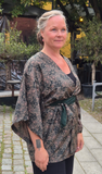 Uma lång kimonotopp #2 - one size, passar S - XL - Betty & Uma Upcycled Collection