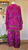 Aadhya long kimono/indian robe #3 - BETTY & UMA UPCYCLED COLLECTION  