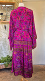 Aadhya long kimono/indian robe #3 - BETTY & UMA UPCYCLED COLLECTION  