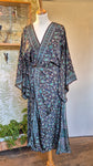 Aadhya long kimono/indian robe #4 - BETTY & UMA UPCYCLED COLLECTION  