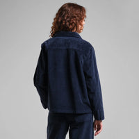 Dedicated Jacket Stiby Corduroy Navy, blå manchester jacka