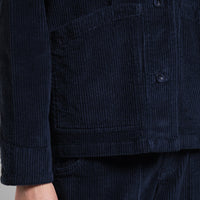 Dedicated Jacket Stiby Corduroy Navy, blå manchester jacka