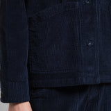 Dedicated Jacket Stiby Corduroy Navy, blå manchester jacka