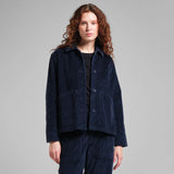 Dedicated Jacket Stiby Corduroy Navy, blå manchester jacka