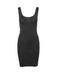 Mbym Lina Dress in Dark Grey Melange