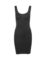 Mbym Lina Dress in Dark Grey Melange