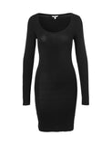 MbyM Hanna long top/dress in Black, lång tröja/underklänning
